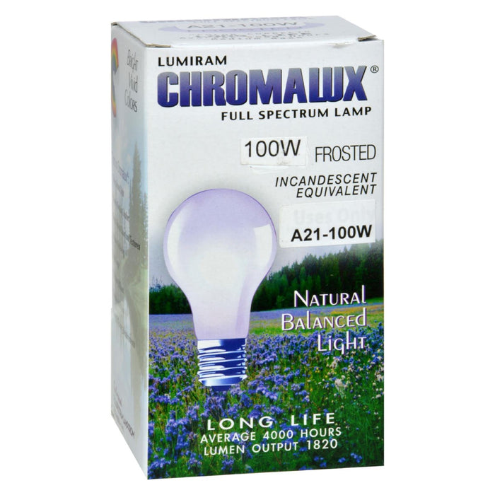 Chromalux Light Bulb Frosted-100w - 1 Bulb.