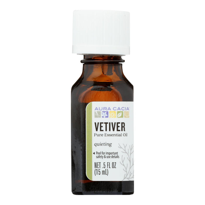 Aura Cacia - Pure Essential Oil Vetiver - 0.5 Fl Oz.