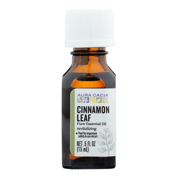 Aura Cacia - Pure Essential Oil Cinnamon Leaf - 0.5 Fl Oz.