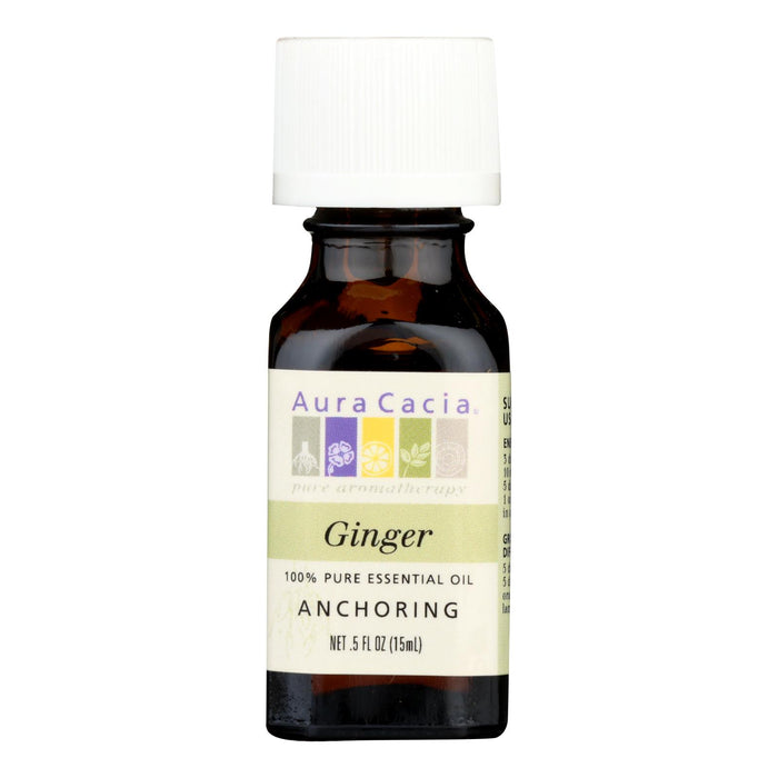 Aura Cacia - Essential Oil Ginger - 0.5 Fl Oz.