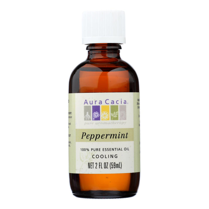 Aura Cacia - Peppermint Pure Essential Oil - 2 Fl Oz.