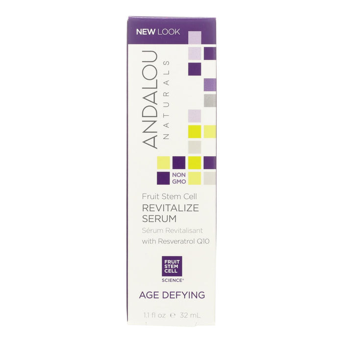 Andalou Naturals Age Defying Revitalize Serum Fruit Stem Cell - 1.1 Fl Oz.