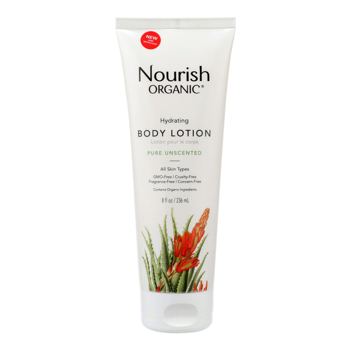 Nourish Organic Body Lotion Pure Unscented - 8 Fl Oz.