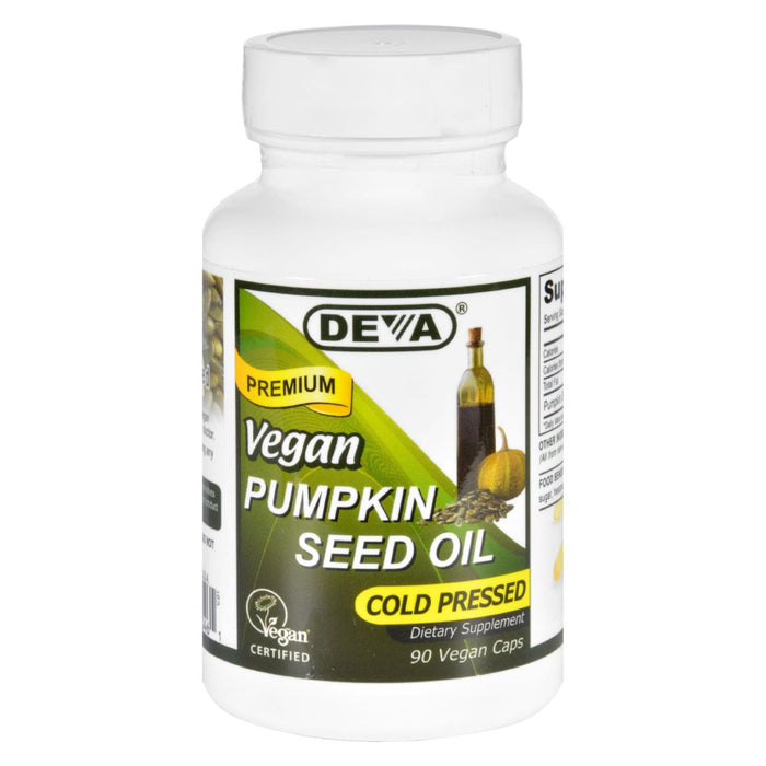 Deva Vegan Vitamins - Pumpkin Seed Oil - Vegan - 90 Vegan Capsules.