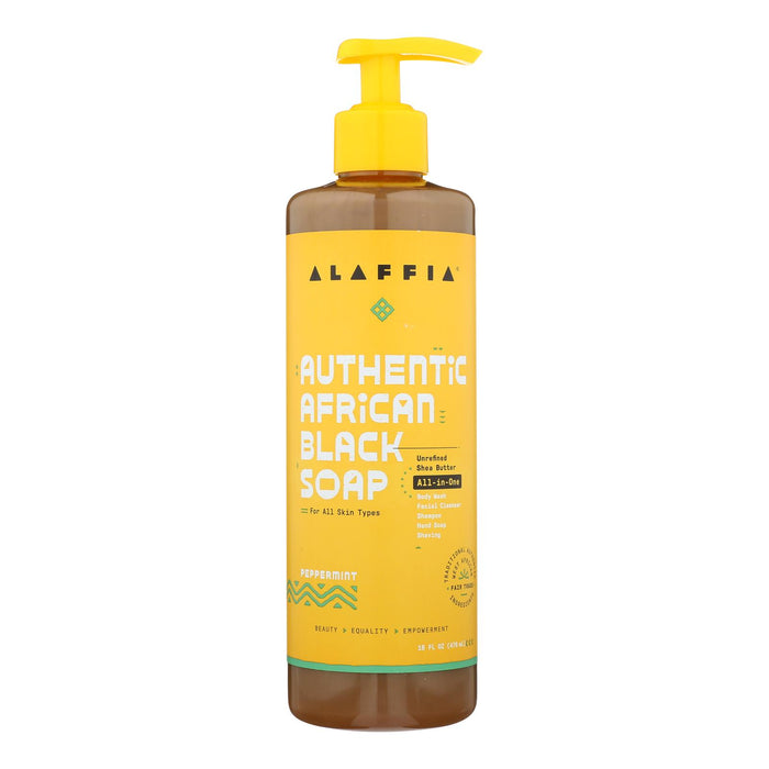 Alaffia - African Black Soap - Peppermint - 16 Fl Oz