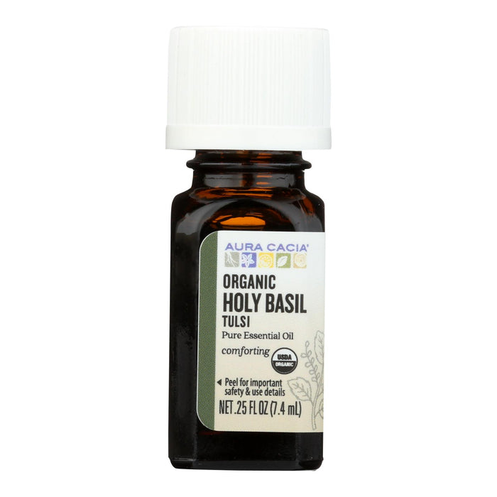 Aura Cacia - Essential Oil - Holy Basil - Case Of 1 - .25 Fl Oz
