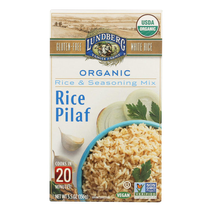 Lundberg Family Farms - Rice And Seasoning Mix - White Rice Pilaf - Case Of 6 - 5.50 Oz