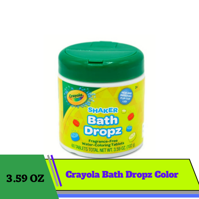 Crayola Bath Dropz Color, 3.59 OZ