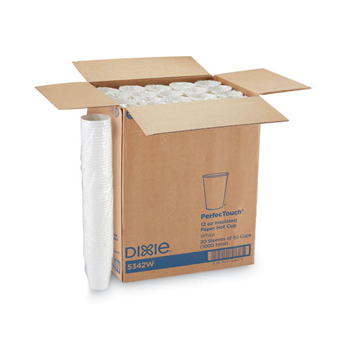 Perfectouch Hot/cold Cups, 12 Oz, White, 50/bag, 20 Bags/carton.