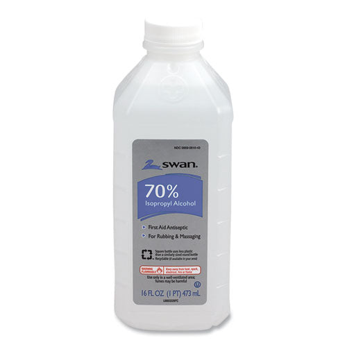 First Aid Kit Rubbing Alcohol, Isopropyl Alcohol, 16 Oz Bottle.