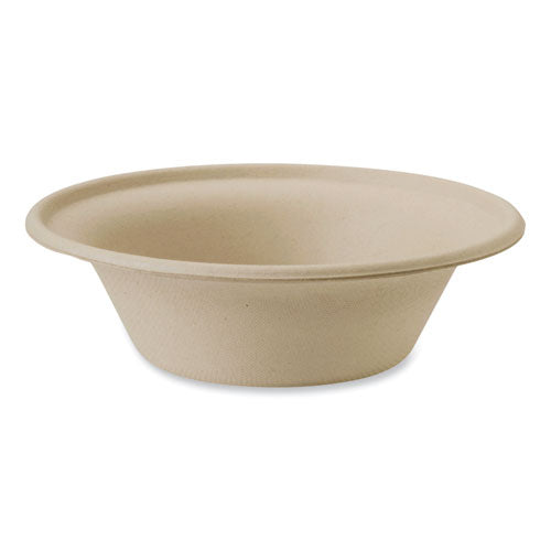 Fiber Bowls, 11.5 Oz, 6 X 6 X 1.7, Natural, Paper, 1,000/carton.