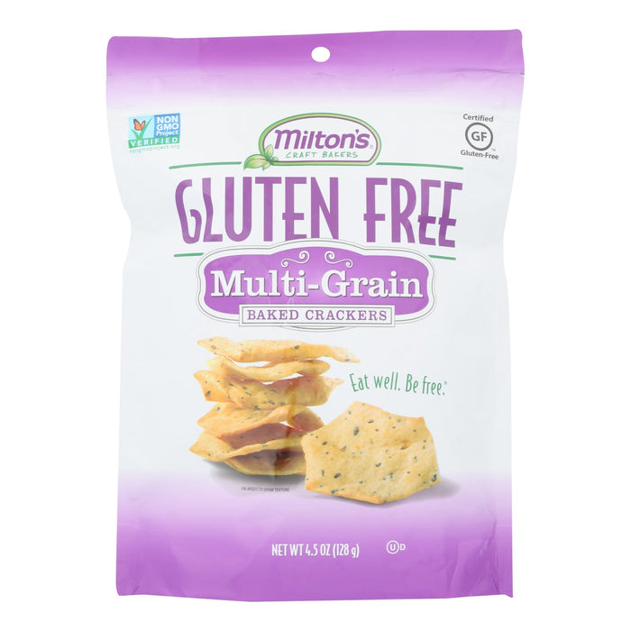 Miltons Gluten Free Baked Crackers - Multi Grain - Case Of 12 - 4.5 Oz