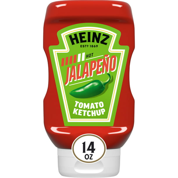 Heinz Jalapeno Tomato Ketchup Blended with Real Jalapeno (14 Oz Bottle)