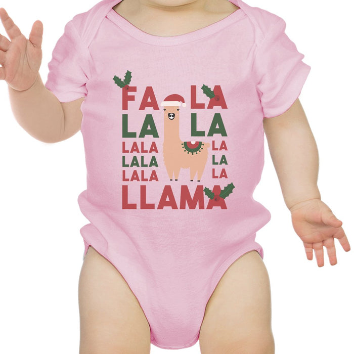 Falala Llama Cotton Made Cute Baby Bodysuit Gift For Christmas.