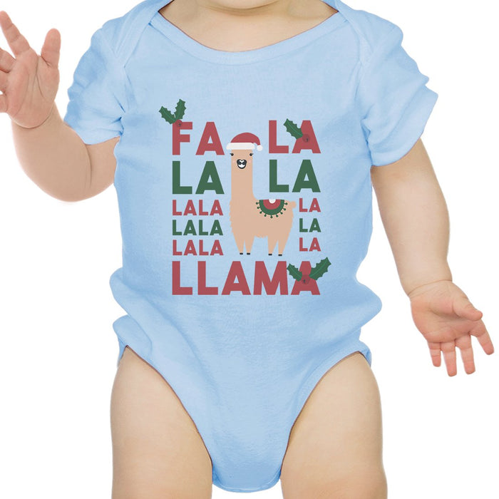 Falala Llama Cotton Made Cute Baby Bodysuit Gift For Christmas.