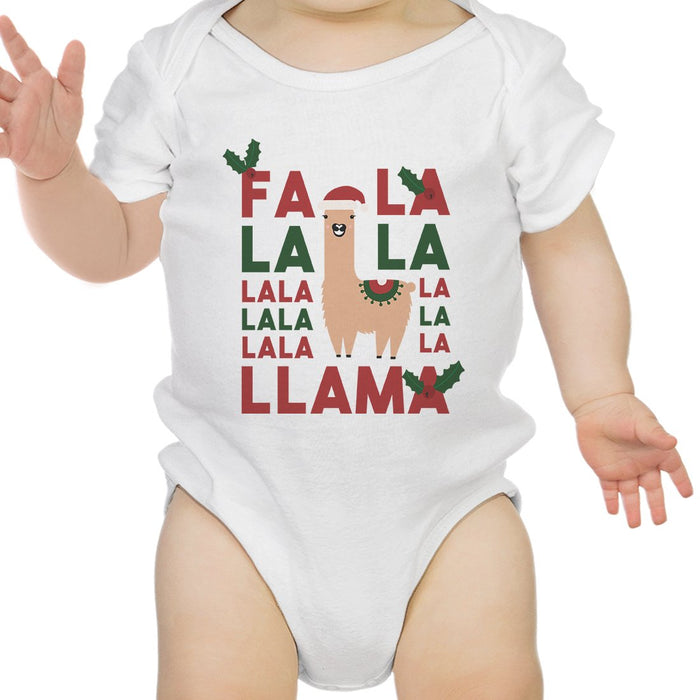 Falala Llama Cotton Made Cute Baby Bodysuit Gift For Christmas.