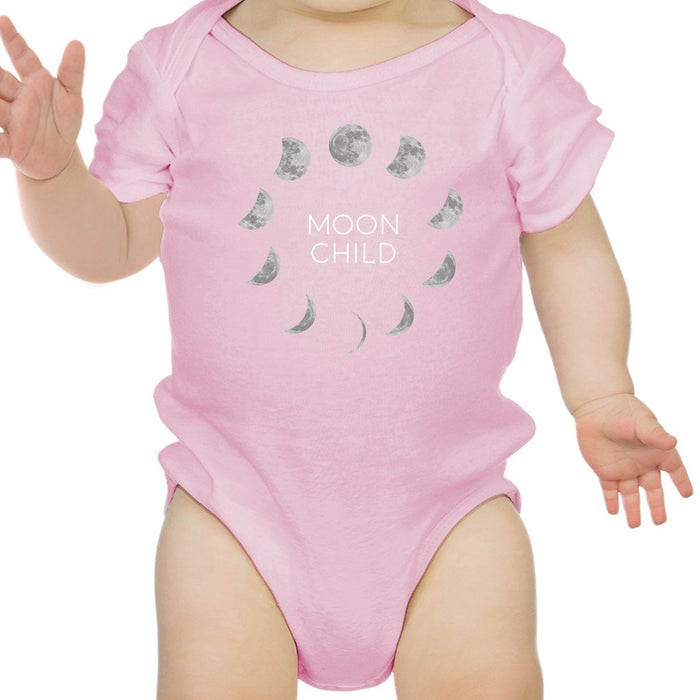 Moon Child Baby Pink Bodysuit.