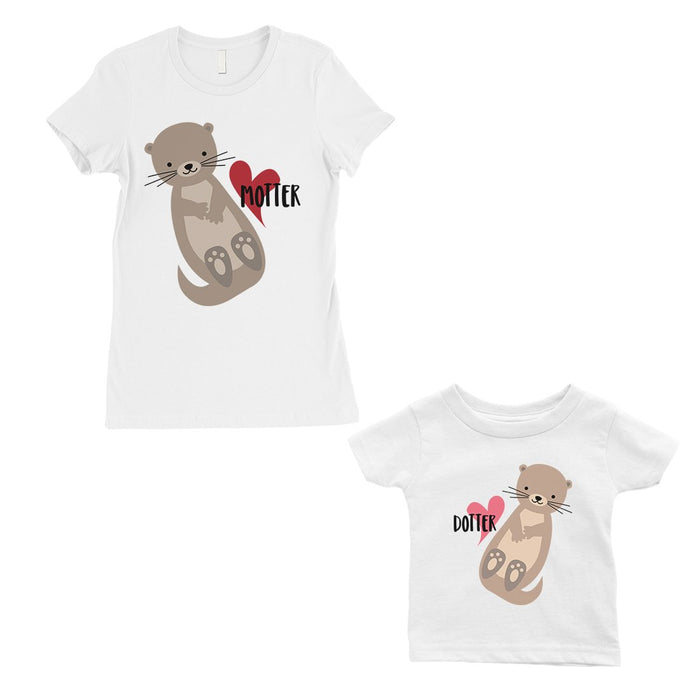 Motter Dotter Mom and Baby Matching Gift T-Shirts.