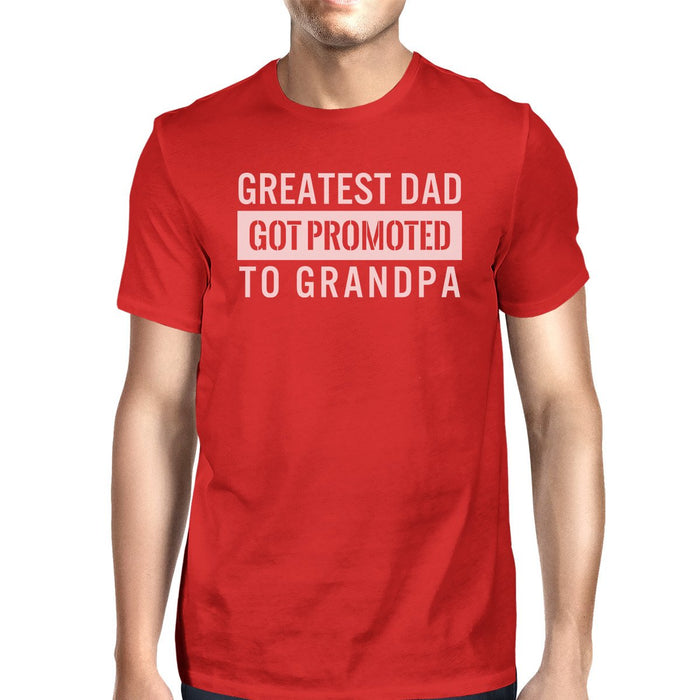 Got Promoted To Grandpa Men's Funny Grandpa Shirt For Fathers Day.