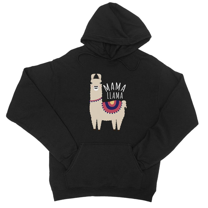 Mama Llama Mens/Unisex Pullover Hooded Sweatshirt.