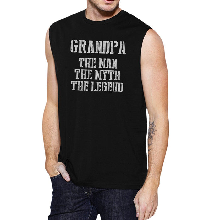 Legend Grandpa Mens Cool Pride Fathers Day Muscle Shirt Present.