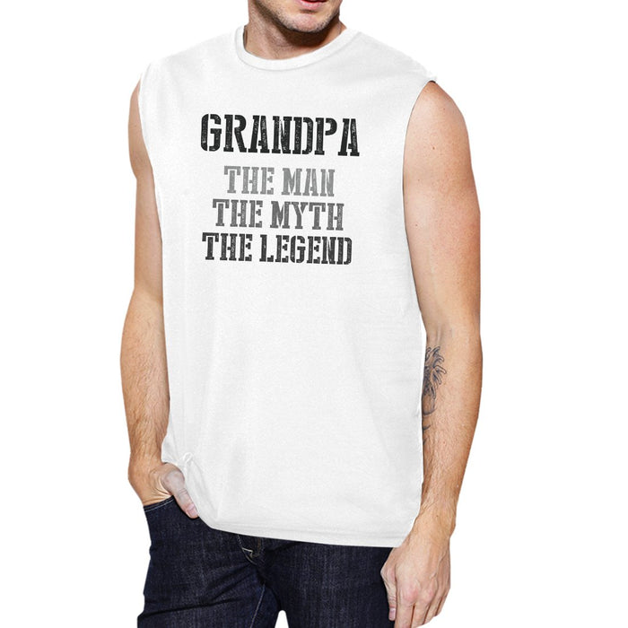 Legend Grandpa Mens Cool Pride Fathers Day Muscle Shirt Present.