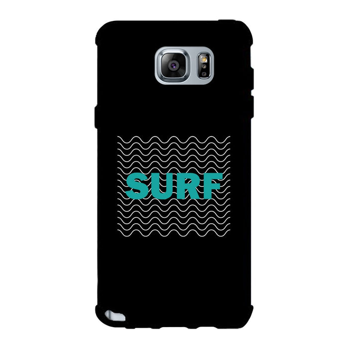 Surf Waves Black Phone Case.