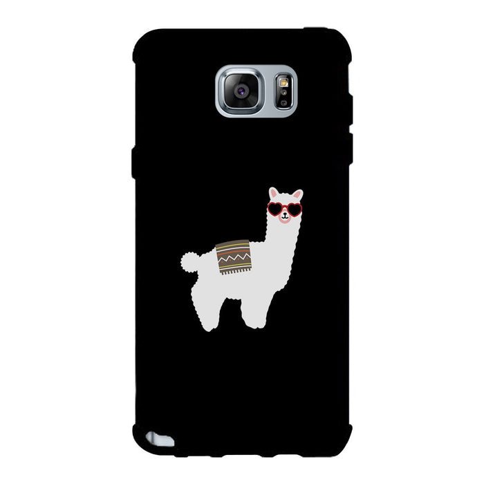 Llamas With Sunglasses - Black Phone Case.