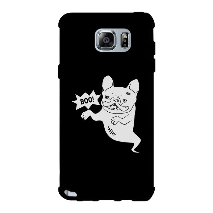 Boo French Bulldog Ghost Black Phone Case.