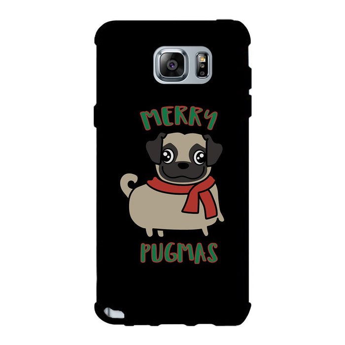 Merry Pugmas Pug Black Phone Case.