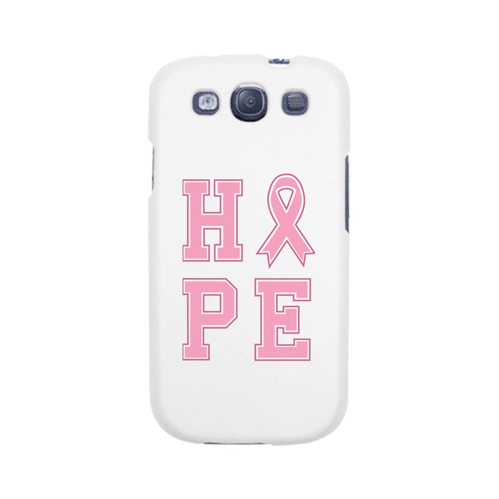 Hope Ribbon White Phone Case.