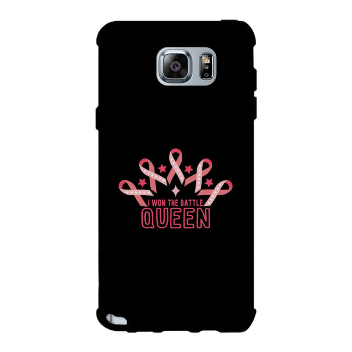 Won The Battle Queen Phone Case Breast Cancer Awareness Gifts.