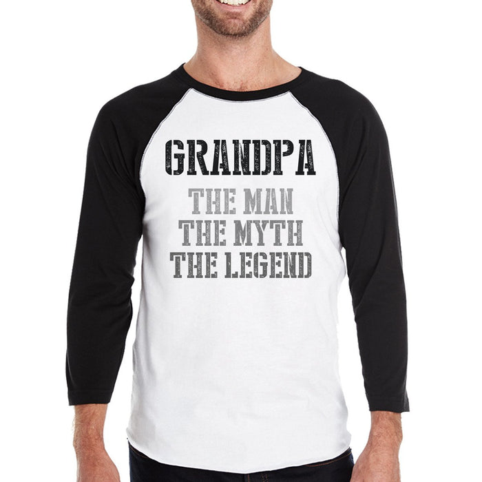 Grandpa Man Myth Legend Baseball Tee Best Gift Ideas For Grandpa.