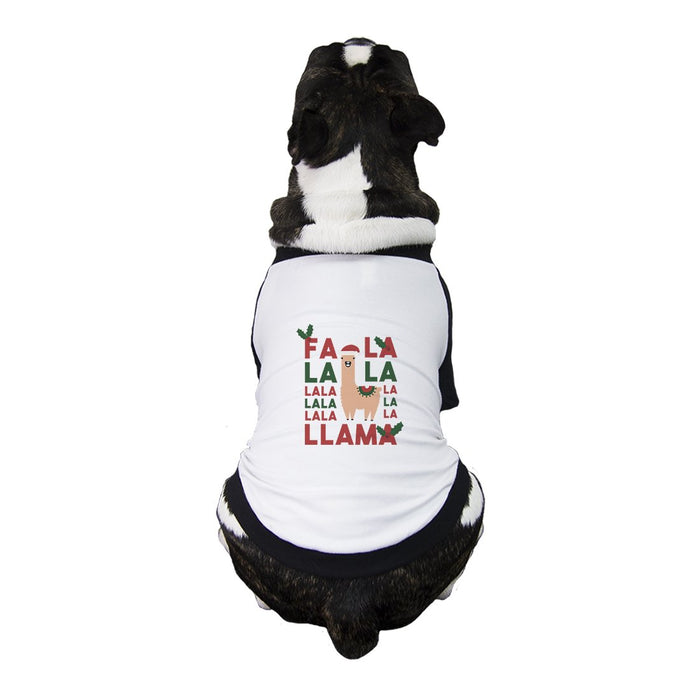 Falala Llama Pet Baseball Shirt for Small Dogs Cute Pet Owner Gifts.