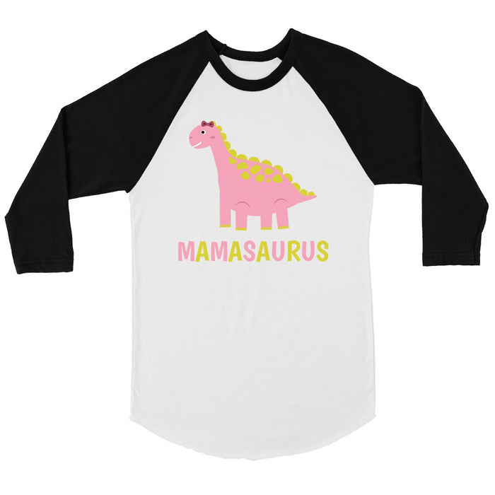 Mamasaurus Dino Womens Baseball Tee.