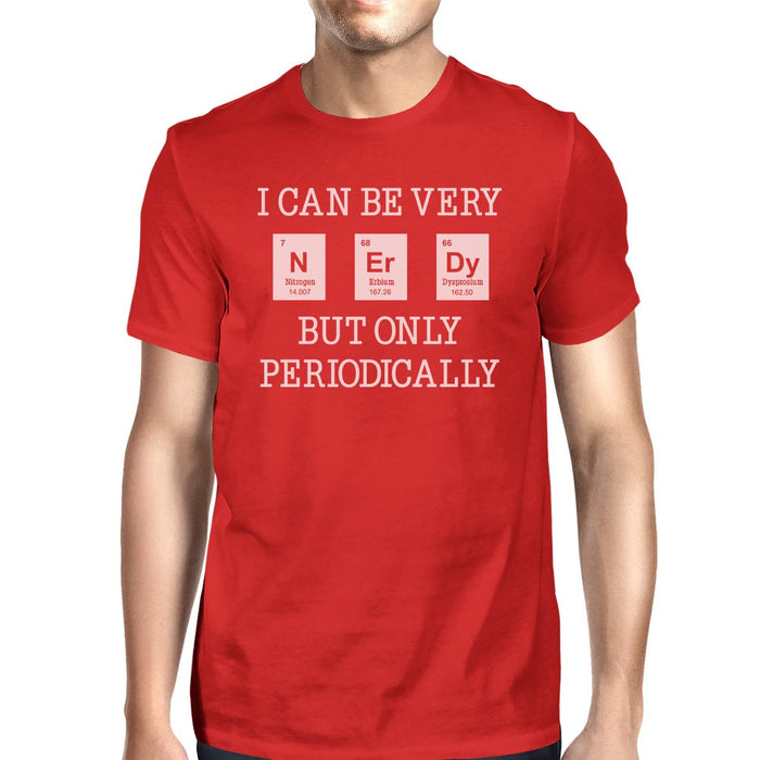 Nerdy Periodically Mens Red Shirt.