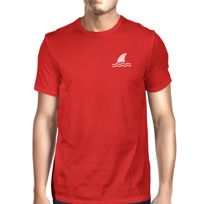 Mini Shark Red Mens Short Sleeve T-Shirt Gifts For Shark Lovers.