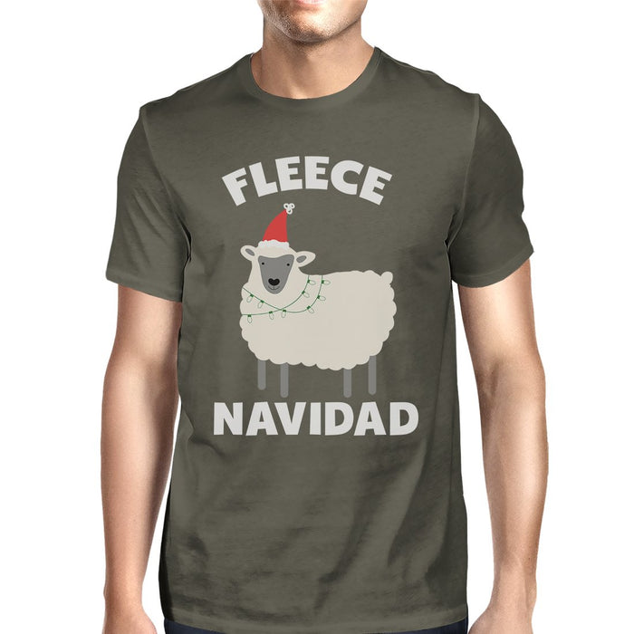 Fleece Navidad Mens Funny Christmas In July Gift For Him T-Shirt.