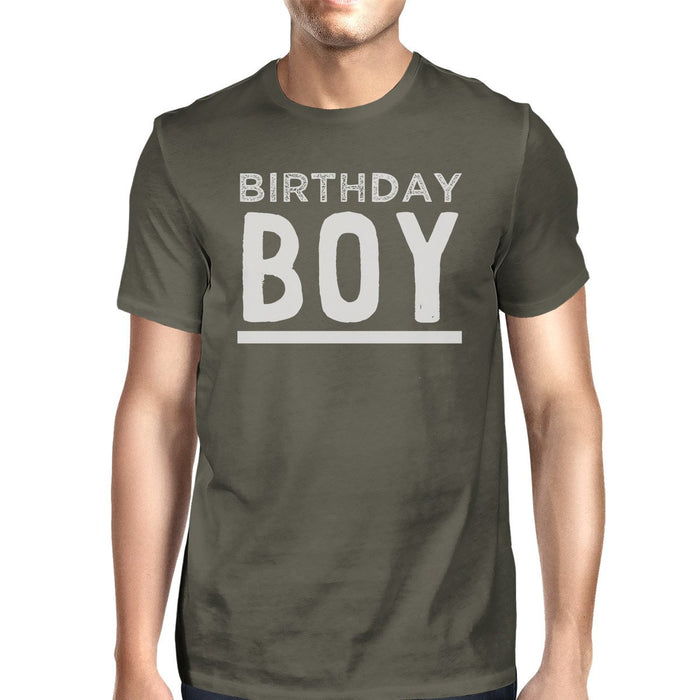 Birthday Boy Mens Dark Grey Shirt.