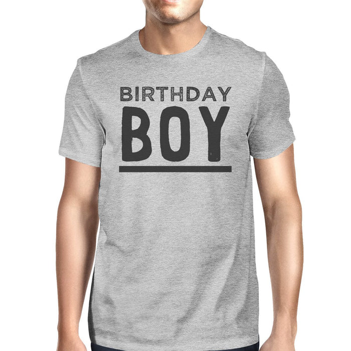 Birthday Boy Mens Grey Shirt.