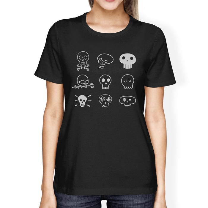 Skulls Womens Black Shirt.