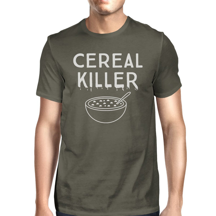 Cereal Killer Mens Dark Grey Shirt.