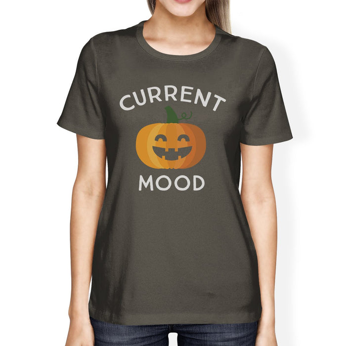 Pumpkin Current Mood Womens Dark Grey Shirt.