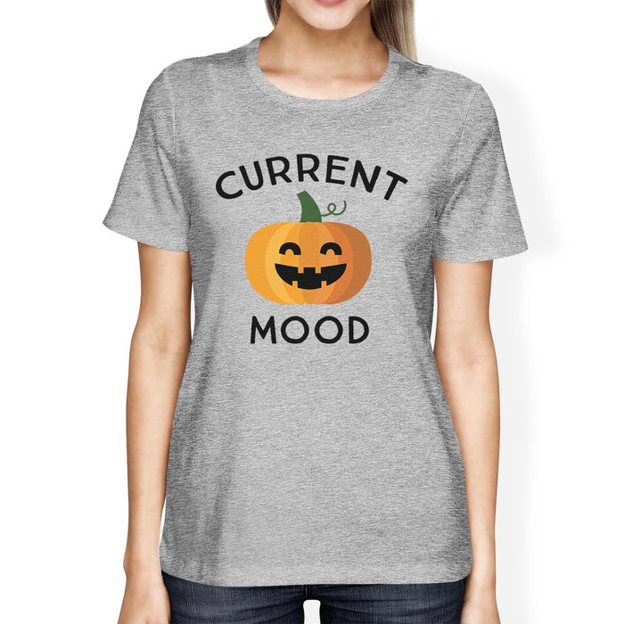 Pumpkin Current Mood Womens Grey Shirt.