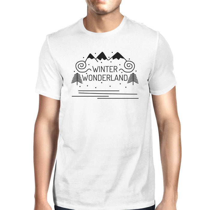 Winter Wonderland Mens White Shirt.