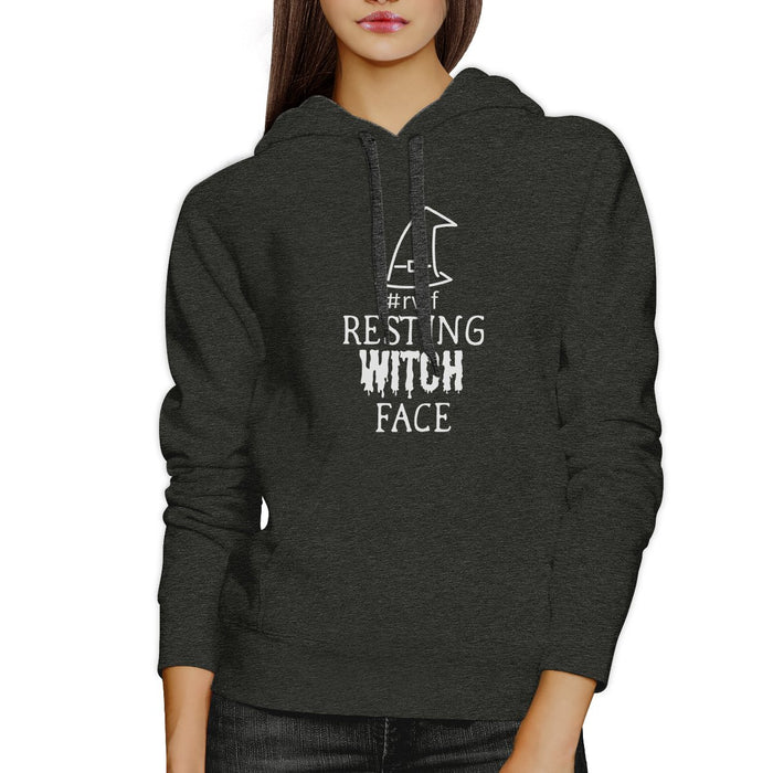 Rwf Resting Witch Face Dark Grey Hoodie.