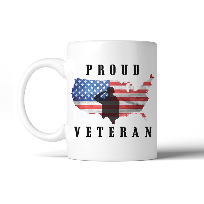 Proud Veteran 11 Oz Ceramic Funny Coffee Mug Independence Day Gift.