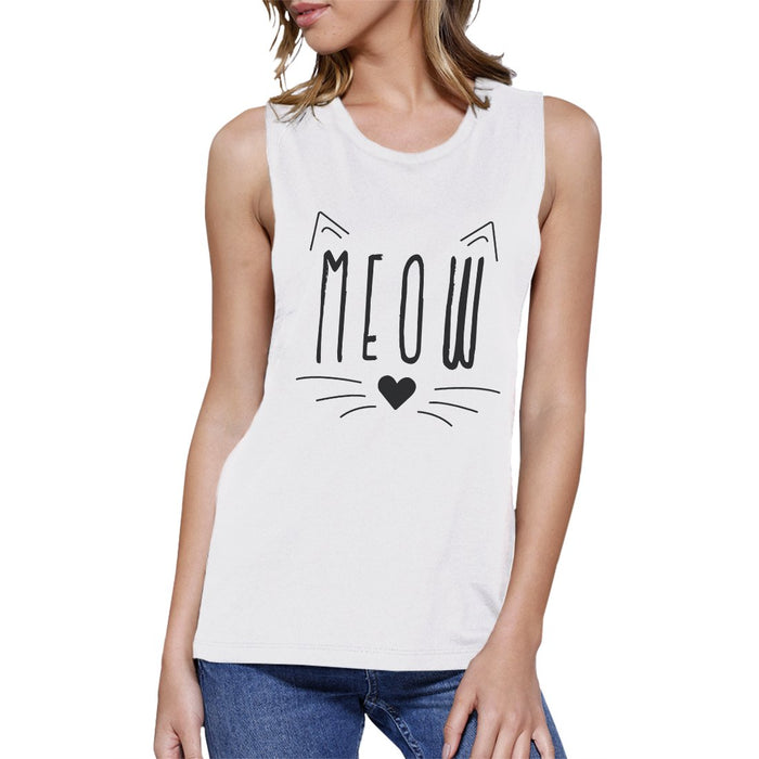 Meow Womens Muscle Shirt.