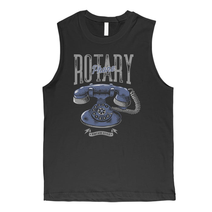 Rotary Phone Mens Muscle Shirt.