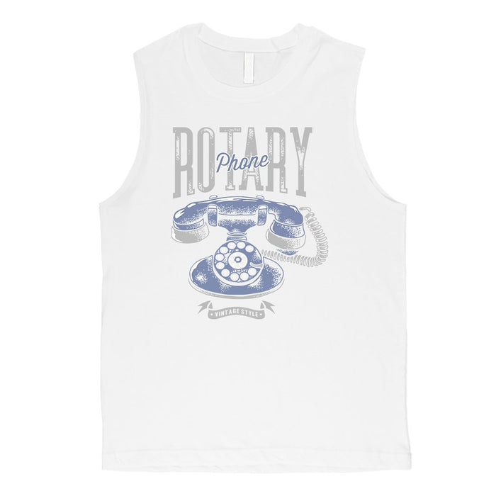 Rotary Phone Mens Muscle Shirt.